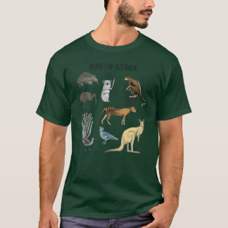 Animals Of Australia Animal World Educational frie T-Shirt