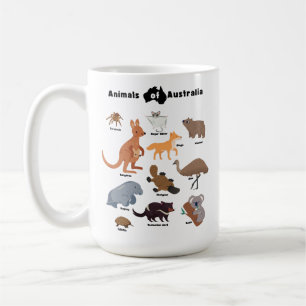 Animals of Australia Aussie Wildlife Coffee Mug