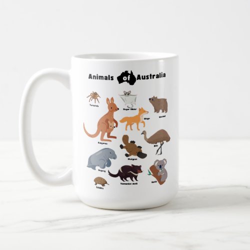 Animals of Australia Aussie Wildlife Coffee Mug