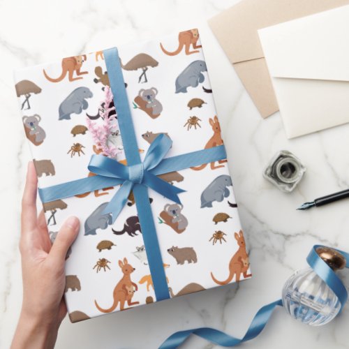 Animals of Australia Aussie Wildlife Wrapping Paper