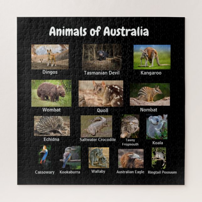 Animals of Australia Jigsaw Puzzle (Vertical)