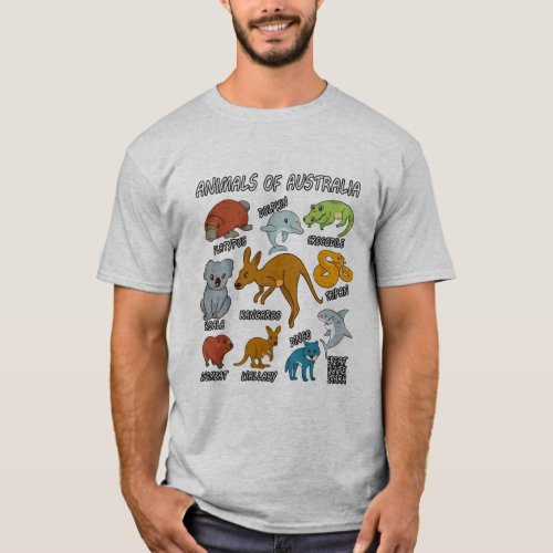 Animals Of Australia T_Shirt