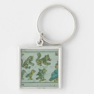 Animals of the Aztec Emperor Keychain