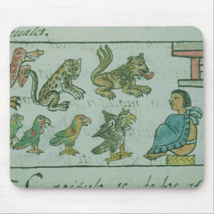 Animals of the Aztec Emperor Mouse Pad