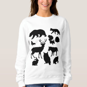 Animals Of The Forest, Wildlife Sweatshirt
