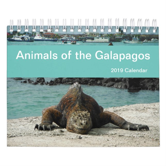Animals of the Galapagos 2019 Calendar (Cover)