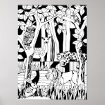 Animals Of The Night Poster at Zazzle