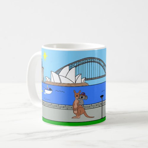 Animals of the World Australia Kangaroo  Koala Coffee Mug