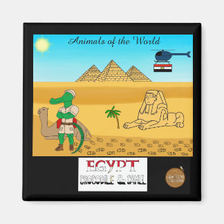 Animals of the World, Egypt: Crocodile & Camel Magnet