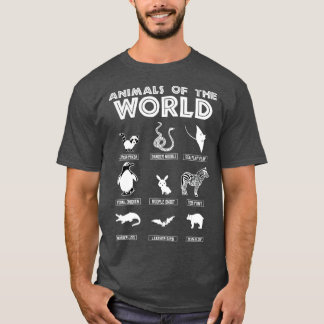 Animals Of The World  Funny Animal T-Shirt