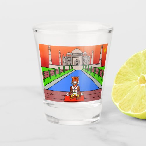 Animals of the World India Tiger Shot Glass