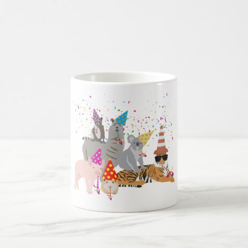 Animals Partying _ Cute Animals Having a Party Coffee Mug