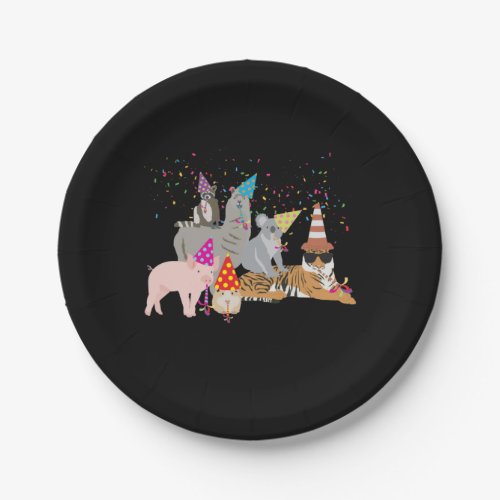 Animals Partying _ Cute Animals Having a Party Paper Plates