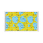 Animals playing baby pattern background acrylic tray