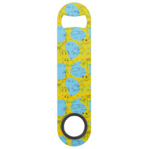 Animals playing baby pattern background bar key