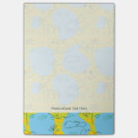 Animals playing baby pattern background post-it notes