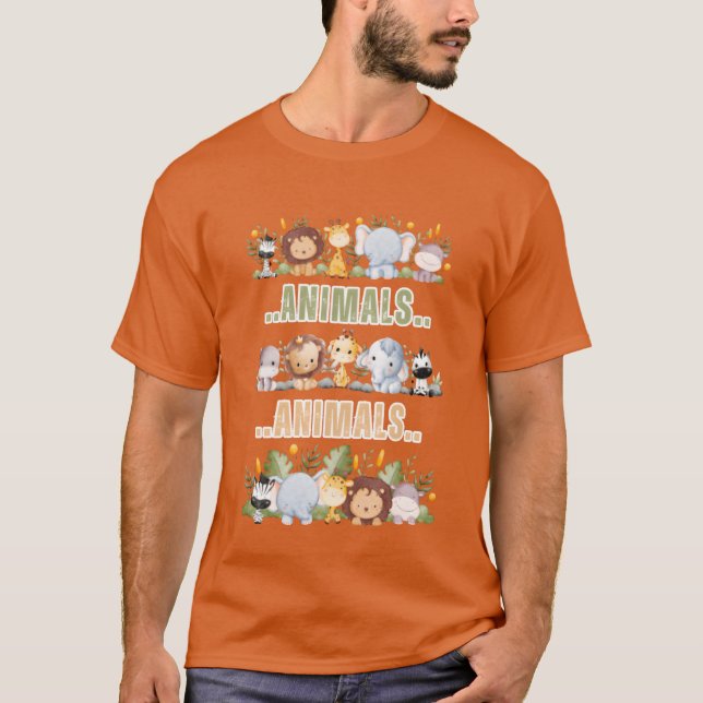 Animals retro T-Shirt (Front)