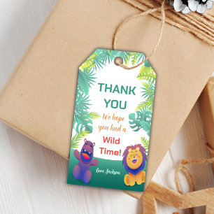 Animals Safari Birthday Gift Tags