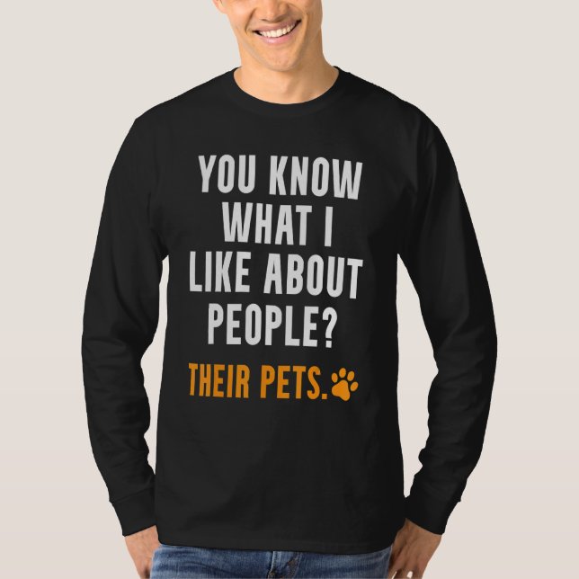 Animals Saying I Like Animals T-Shirt (Front)