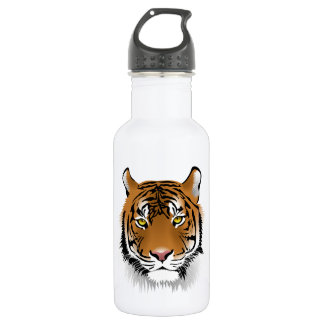 Animals Stripes Tiger Zoo Nature Jungle Safari Art Stainless Steel Water Bottle