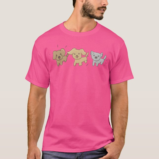 Animals symbols three dogs dog gift T-Shirt (Front)