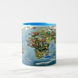 Animals Two-Tone Coffee Mug