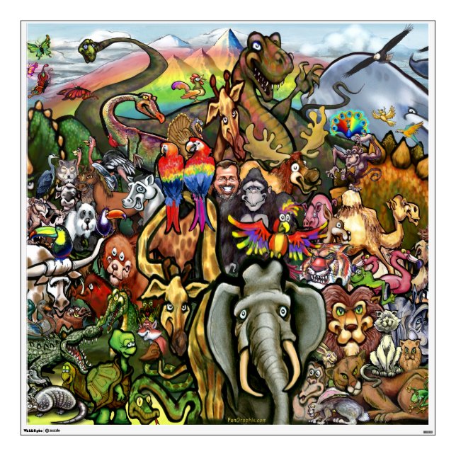 Animals Wall Decal (Front)