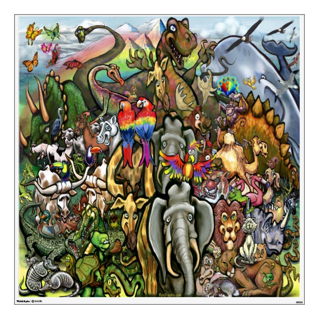 Animals Wall Sticker (Front)