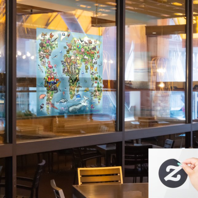 Animals Window Cling (Restaurant Window)