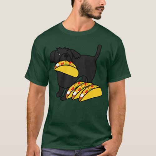 Animals with Food Cute Dog Eats Tacos T_Shirt