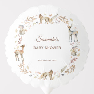 Animals Woodland Baby Shower Balloon