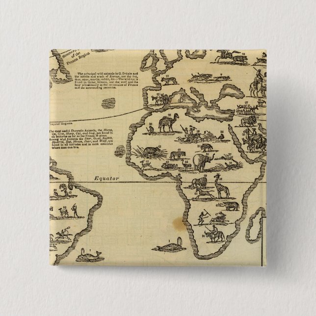 Animals World Button (Front)