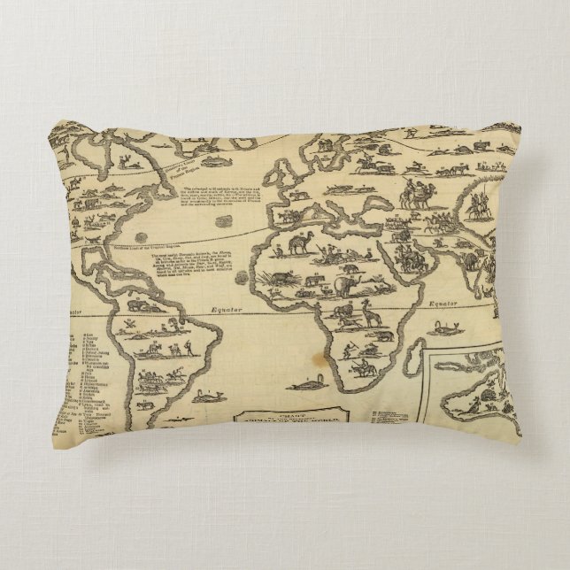Animals World Decorative Pillow (Front)