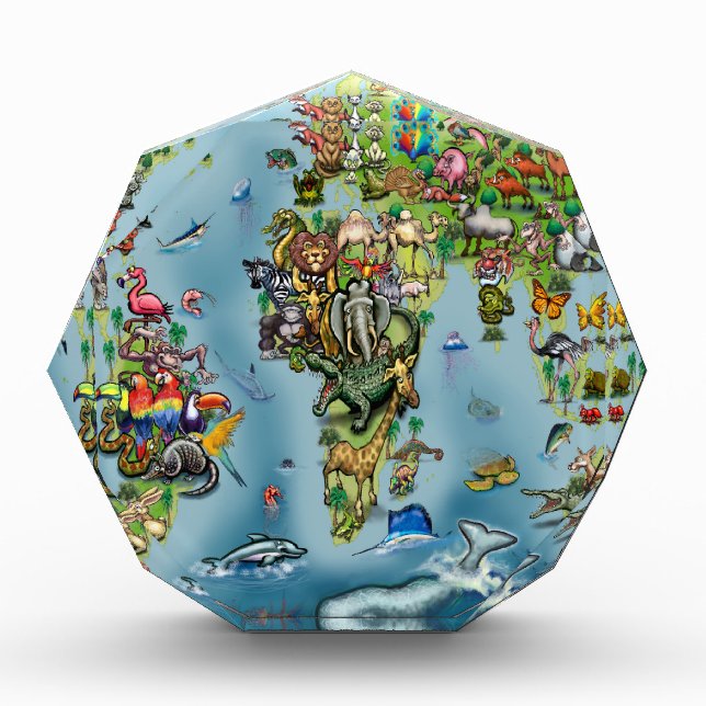 Animals World Map Award (Front)