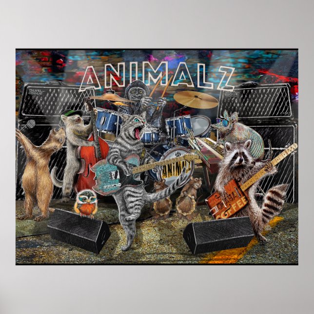 Animalz Live! Animals playing Musical Istruments Poster (Front)