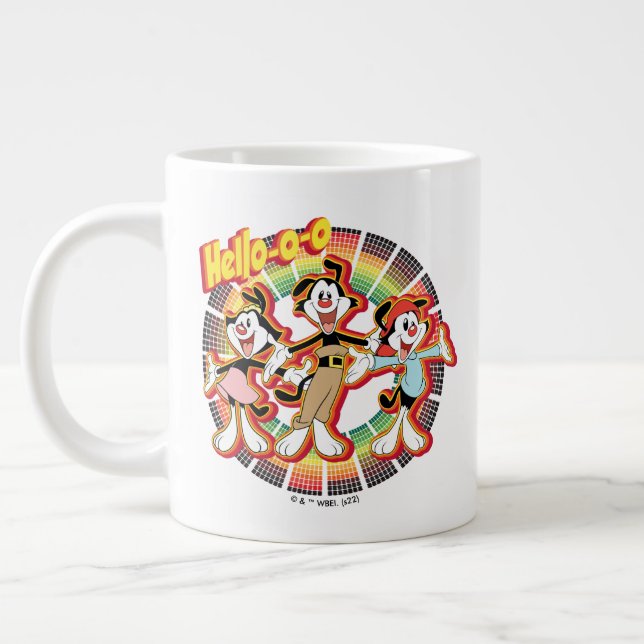 Animaniacs | Hello-o-o Retro Equalizer Graphic Giant Coffee Mug (Left)