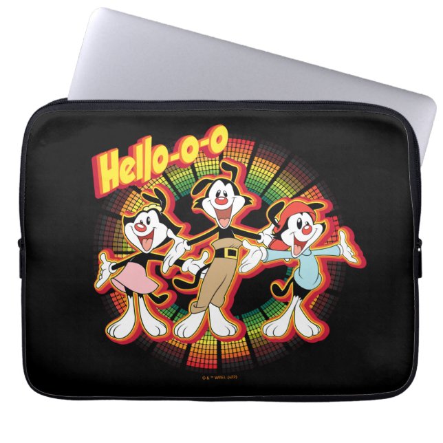Animaniacs | Hello-o-o Retro Equalizer Graphic Laptop Sleeve (Front)