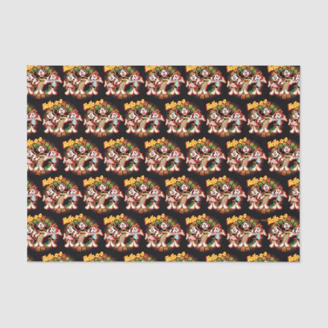 Animaniacs | Hello-o-o Retro Equalizer Graphic Tissue Paper (Front)