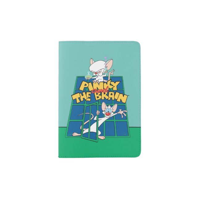 Animaniacs | Pinky and The Brain Cage Graphic Passport Holder (Front)