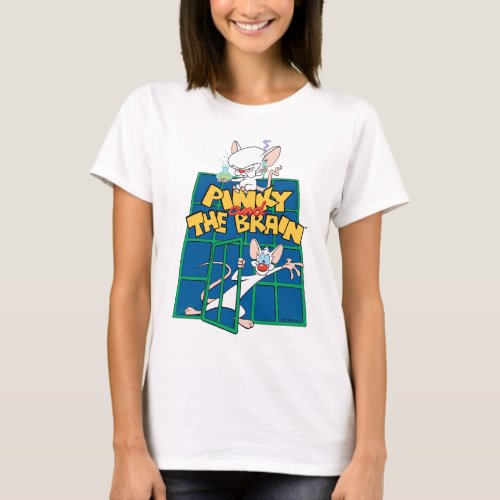 Animaniacs  Pinky and The Brain Cage Graphic T_Shirt