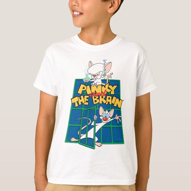 Animaniacs | Pinky and The Brain Cage Graphic T-Shirt (Front)
