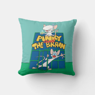 Animaniacs   Pinky and The Brain Cage Graphic Throw Pillow