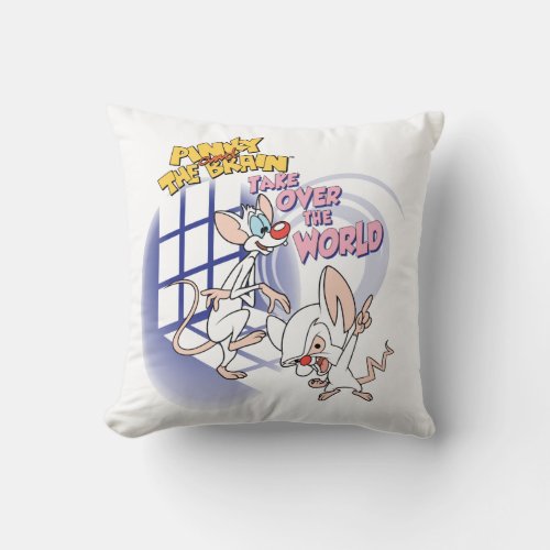 Animaniacs  Take Over The World Graphic Throw Pillow