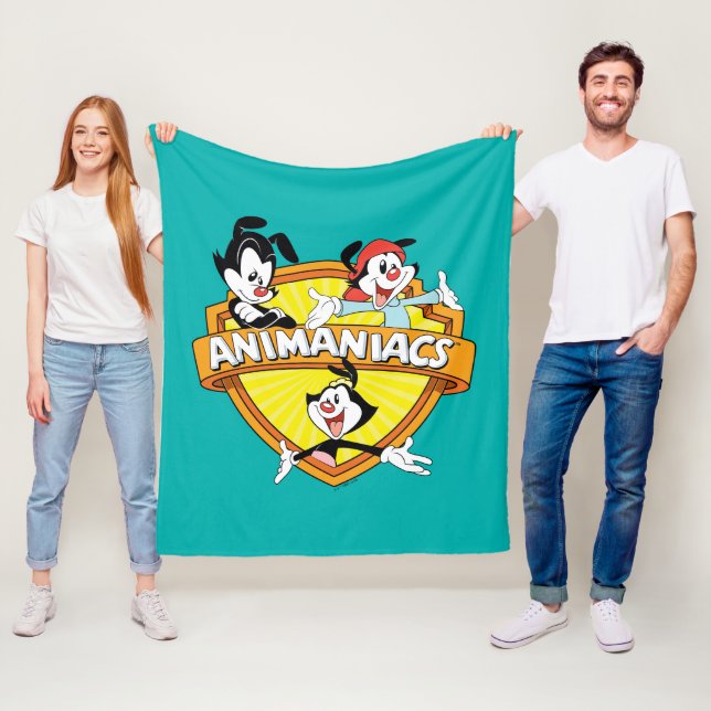 Animaniacs | Warner Brothers & Sister WB Shield Fleece Blanket (In Situ)