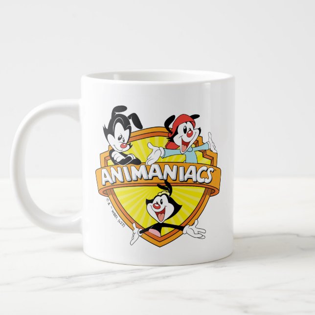 Animaniacs | Warner Brothers & Sister WB Shield Giant Coffee Mug (Left)