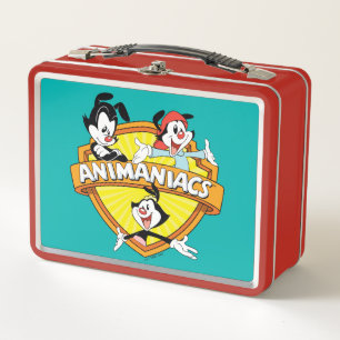Animaniacs Warner Brothers & Sister WB Shield Metal Lunch Box