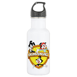 Animaniacs   Warner Brothers & Sister WB Shield Stainless Steel Water Bottle