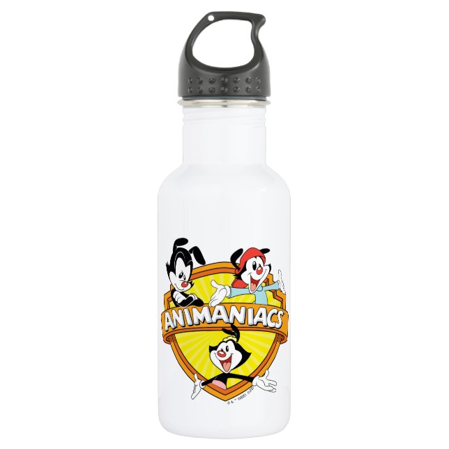 Animaniacs | Warner Brothers & Sister WB Shield Stainless Steel Water Bottle (Front)