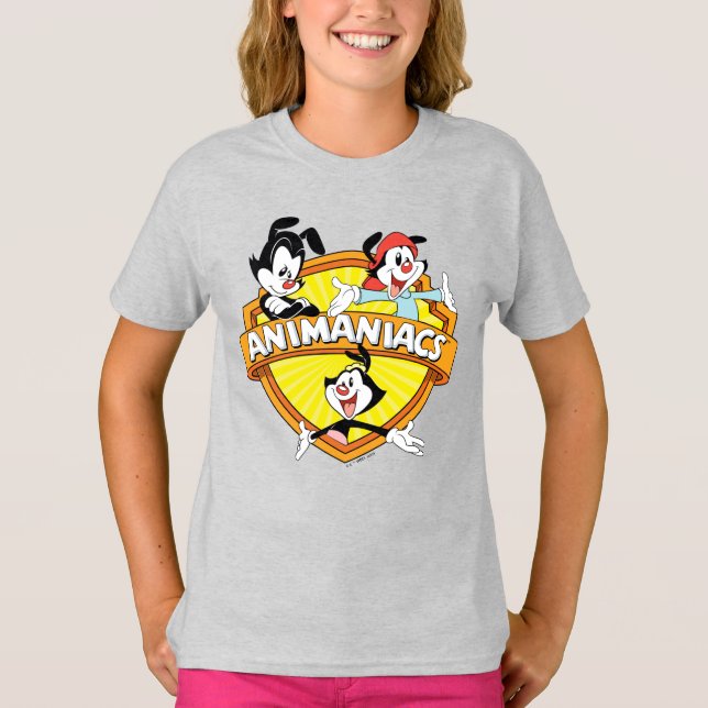 Animaniacs | Warner Brothers & Sister WB Shield T-Shirt (Front)