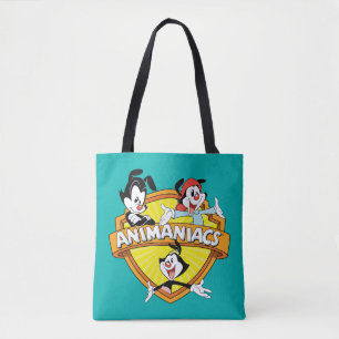 Animaniacs Warner Brothers & Sister WB Shield Tote Bag